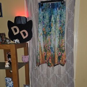 Lily Multicolor Floral A-Line Skirt